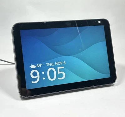 Amazon Alexa Echo Show 8 1st Generation Smart Speaker Model: C7H6N3 - Image 1 of 4