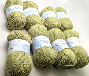 8 Matched Skeins  - Berroco Vintage Baby DK  weight 10024 Lime DS - Picture 1 of 2