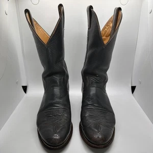 Justin Vintage Cowboystiefel Herren 6 B Western Leder grau schwarz Style L3058 - Bild 1 von 14
