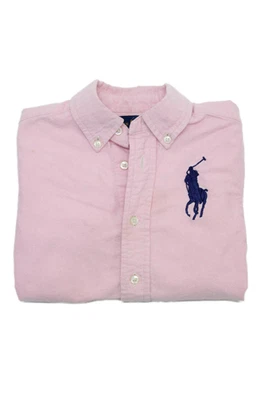 Polo Ralph Lauren Boys Cotton Long Sleeve Button-Down Shirt Pink Size 4T - Image 1 of 4