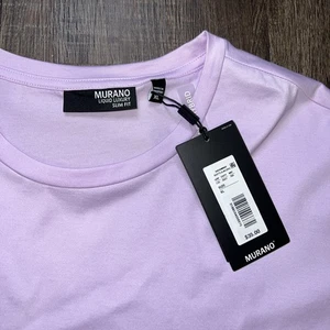 Herren Murano Liquid Luxus Slim Fit Kurzarm Pullover Shirt Flieder XL - Bild 1 von 7