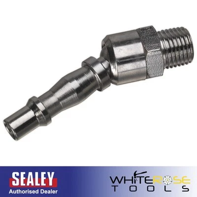 Sealey Swivel Screwed Male Adaptor Air Line Connector Quick Coupling 1/4" BSPT - Image 1 of 4