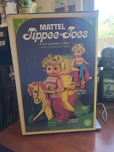 Vintage 1967 Mattel TIPPEE TOES Doll w/ Instructions,Horse & Tricycle.*UNTESTED* - Picture 1 of 20