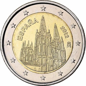 [#1309534] Hiszpania, 2 Euro, Burgos cathedral, 2012, Madrid, Bimetaliczny, MS(6 - Zdjęcie 1 z 2