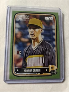 2024 Onyx Vintage Extended Green #VACOGR #/50 Konnor Griffin - Picture 1 of 2