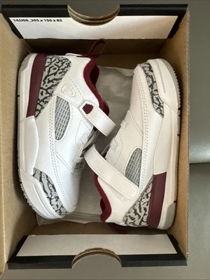 Jordan Spizike Low (TD) Size 8c White/Red/Wolf Grey - Image 1 of 4