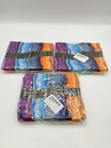 Lot Of 3 Packs Of 100 La Paon Embroidery Floss 8.75 Yds Multi-color Rainbow - Picture 1 of 4