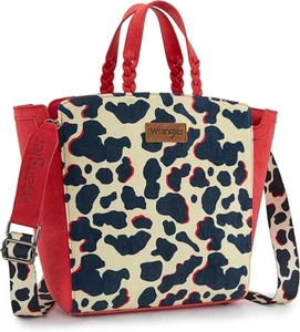 Wrangler Umhängetasche für Damen Cow Print schwarz weiß rot NEU - Bild 1 von 4