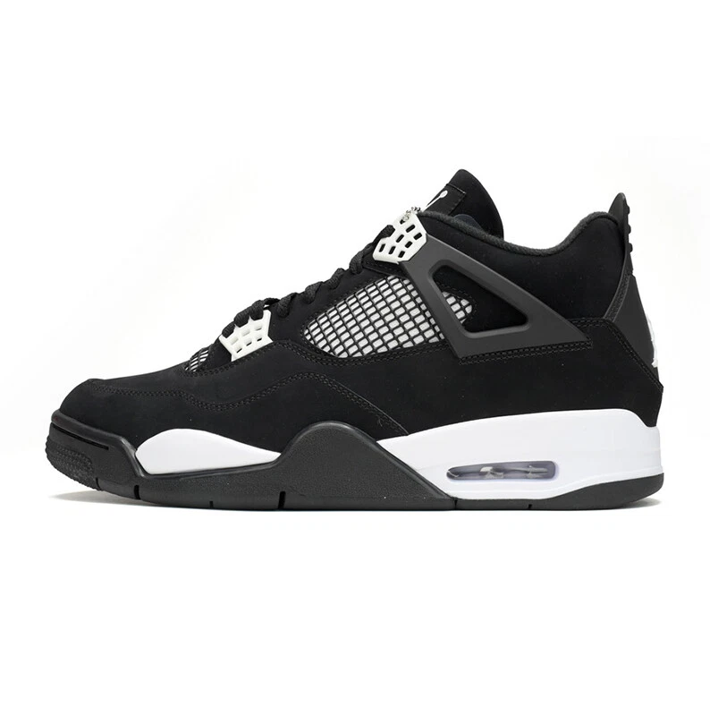 JORDAN ​Uomo Donna Scarpe da Ginnastica Retro AJ4 Military White Thunder Sneakers Nuove