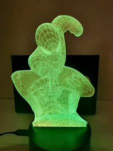 Creative 3D Marvel Spider-man RBG Nighlight LED Lamp - Picture 1 of 14