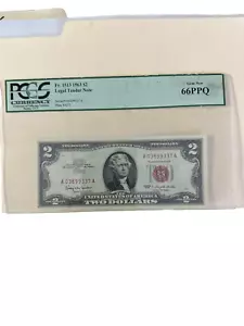 FR 1513* Red Seal 1963 $2 Legal Tender Note 66 PPQ - Picture 1 of 2