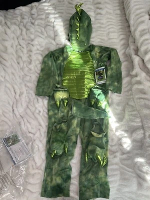 Pottery Barn Kids костюм для Хэллоуина Dino T REX динозавр 7/8 новый с ярлыками. Адаптивный - Изображение 1 из 4