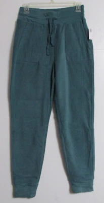 Pantalones de chándal para mujer Old Navy Go Warm micro polar cintura alta verde azulado talla XS #771044 Foto 1 de 4