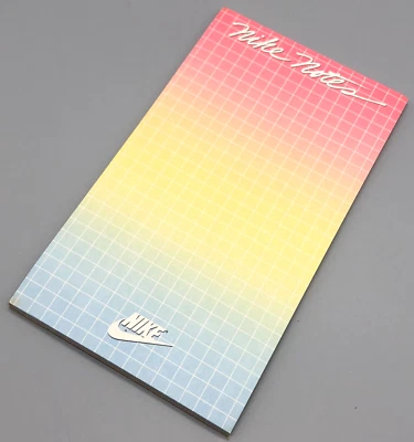 Bloc de notas vintage Nike papel estacionario Swoosh original años 90 Y2K rosa azul libro  Foto 1 de 4