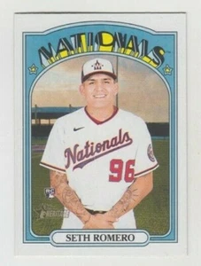 (10) Seth Romero 2021 TOPPS HERITAGE HIGH NUMBER ROOKIE LOT #580 NATIONALS - Picture 1 of 1