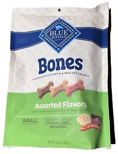 Dog Food, Blue Buffalo Classic Bone Biscuits Assorted Flavors (16 oz) - Picture 1 of 2