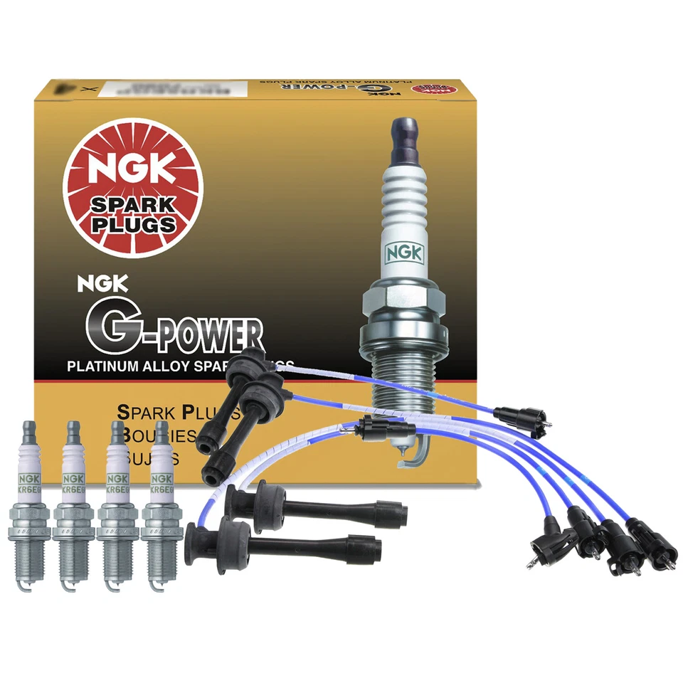Kit de bujías NGK Wire y 4 G-Power Platinum para Toyota Celica MR2 2.0 L4 Foto 1 de 1