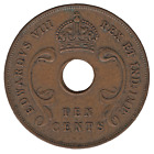 1936 Kn East Africa Ten Cents Coin Edward Viii