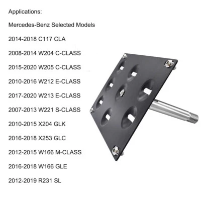 拖钩车牌安装支架支架适用于梅赛德斯奔驰 2014 - 2018 C117 CLA — 第 1/4 张图片