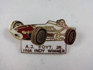 1964 A.J. Foyt Indianapolis 500 Winner Collector Lapel Pin Sheraton Thompson
