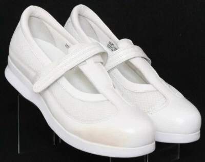 NUEVO Drew 14385-21 Desiree Blanco Cómodo Informal Mary Jane Zapatos Para Mujer EE. UU. 12 W Foto 1 de 4