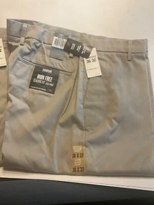 DOCKERS Mens Essential Khaki Never Iron Khaki Pants NWT - Sz 36 / 32 36/32 - Picture 1 of 1