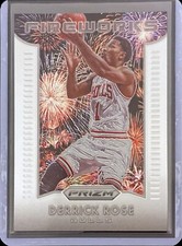 Derrick Rose - 2015-16 Panini Prizm Basketball - Fireworks #28