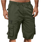 Shorts Elasticated Summer Men Cargo Pants Multi Pocket Lightweight Shorts