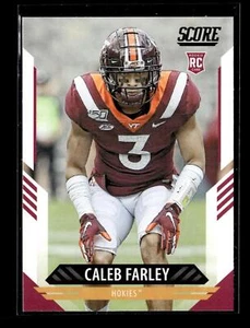 2021 Score #341 Caleb Farley RC Virginia Tech Hokies - Picture 1 of 2