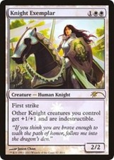 *FOIL* Knight Exemplar 1x MtG Media Promo ENGLISH SP/NM
