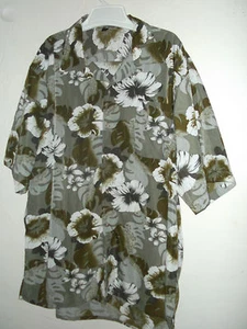 NUEVA CAMISA HAWAIANA JUNGLE HIBISCUS a elección 3X o 4x - Imagen 1 de 3