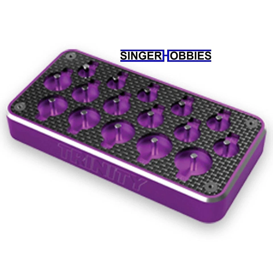 Trinity TEP1640 High Strength Billet Aluminum Ultimate 48p Pinion Caddy Purpl HH