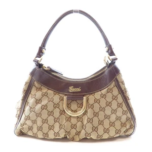 GUCCI GG GHW Abbey Shoulder Bag 190526 Canvas Brown - Picture 1 of 12