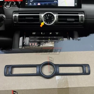 Matte Carbon For Lexus IS300 350 500 F SPORT 2021+ Console Air Vent Cover Clock - Picture 1 of 14