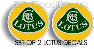 2 LOTUS Racing 4in Vinyl 2 Decals Esprit Decal - Picture 1 of 1