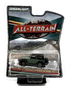 Greenlight - All Terrain - Green 2015 Jeep Wrangler Rubicon Hard Rock - 1:64 - Picture 1 of 2