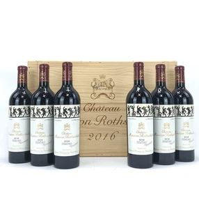 Chateau Mouton Rothschild 2016 6er Holzkiste Rotwein Frankreich OHK OWC Rechnung - Bild 1 von 8
