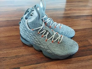 Nike Lebron 15 GS Wolf Grey-Orange Kinder 7 Jahre - Bild 1 von 11