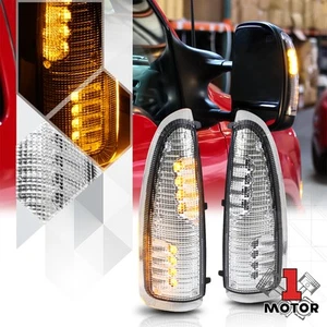 Chrome/Clear Amber LED Towing/Side Mirror Signal Light for 99-07 Ford Super Duty - Bild 1 von 10