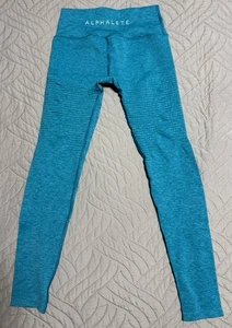 Alphalete Revival Leggings Seamless Gr. Large Blau Kompression Neu ohne Etikett - Bild 1 von 5