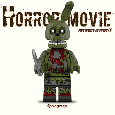 Five Nights at Freddy’s Springtrap Custom Minifigure 2 inch gift for fan - Image 1 of 2