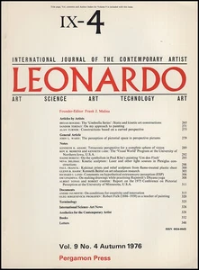 Leonardo (Vol 9, No. 4, Autumn 1976) - Picture 1 of 1