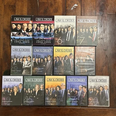 Lot of (13) Law & Order DVD Mixed Seasons DVD Original Series 3, 5-12, 15-17, 20 - Image 1 of 4