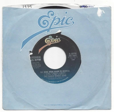 THE CHARLIE DANIELS BAND, "THE DEVIL WENT DOWN TO GEORGIA" - Image 1 of 3