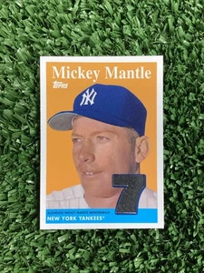 Mickey Mantle 2008 Topps Patch Relic #MMR-58 New York Yankees -MC - Picture 1 of 6