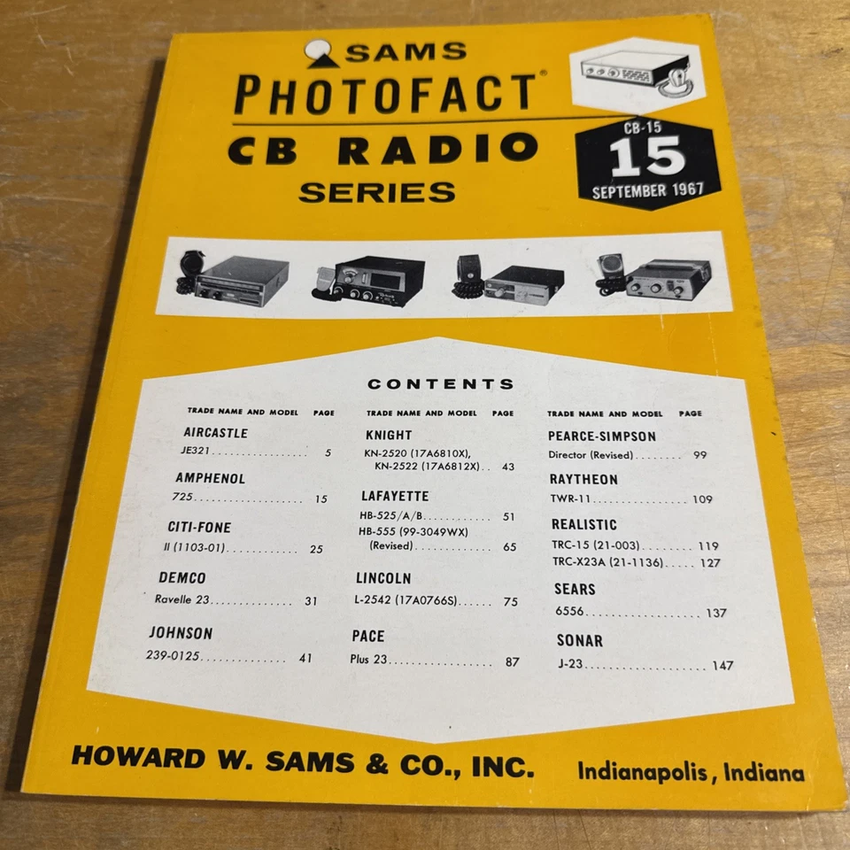 SAMS Photofact CB Radio Series Manual CB 15 September 1967 - Image 1 of 1