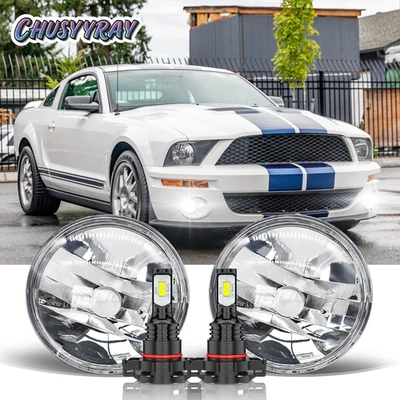 Luces antiniebla de parachoques para Ford Mustang 2007-2014 para modelos Shelby GT/GT500/GT500KR Foto 1 de 4