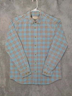 The Territory Ahead Shirt Mens Large Blue Plaid Corduroy Long Sleeve Button Down - Image 1 of 4
