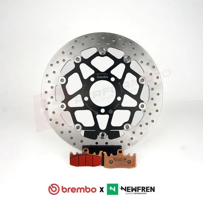 Brembo Front Brake Disc + Newfren SP1 Pads for Aprilia Pegaso 660 Strada 2005-09 - Image 1 of 2