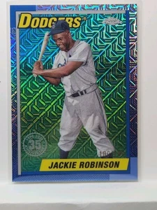 2025 Topps Series 1 Jackie Robinson #T90C-10 Blue Mojo /199 - Picture 1 of 3